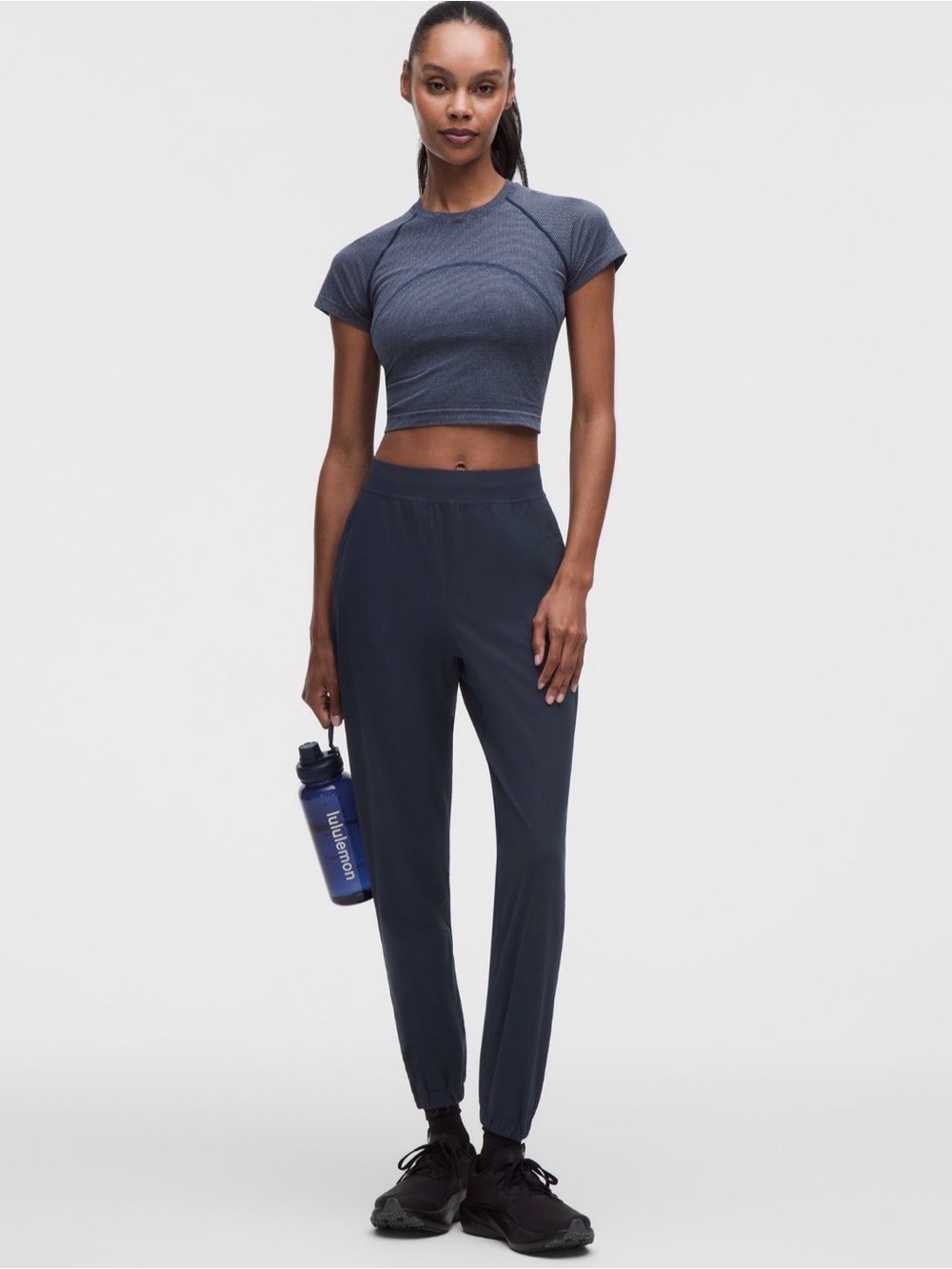 Lululemon Adapted State High-Rise Jogger Navy Size 8 NWT Full Length Zip Ankle